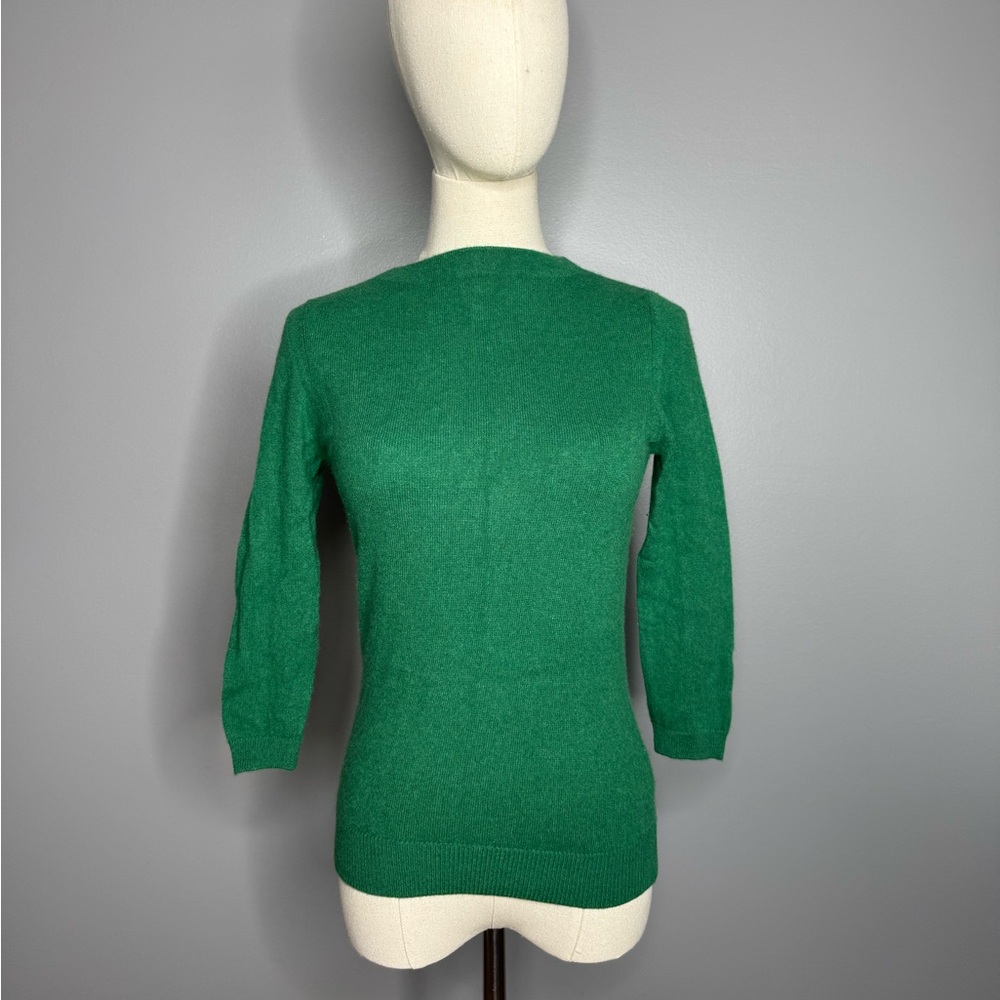 Talbots Cashmere Green Sweater